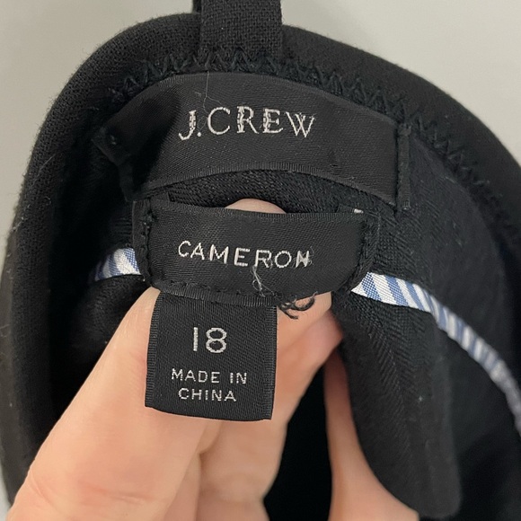 2 Pairs! J.Crew Cameron Slim Cropped Pant in Four-Season Stretch Size 18 Black 2 - Picture 5 of 10